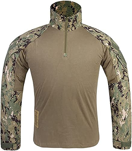 EMERSONGEAR Airsoft skjorta taktisk BDU armé kamouflage paintball t-shirt AOR2