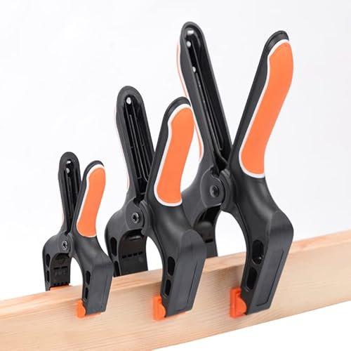 WALNUTS Woodworking Clamp 4 6 9 Inch Plastic Nylon Spring Clamps Clip A Type (Size : 9 inch)