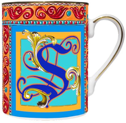 Baci Milano Mug porcellana - Ortigia (lettera S)
