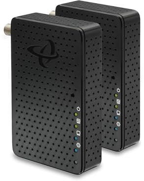 Hitron MoCA - Adattatore 2.5 per Ethernet su coassiale, 2,5 Gbps, dimensioni compatte, streaming migliorato, funziona con qualsiasi dispositivo/router Ethernet (confezione da 2)