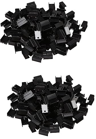 reamhome 200 Stück 20 x 15 x 10 mm Aluminium TO-220 Kühlkörper TO 220 Kühlkörper Transistor-Kühler TO220 Kühler Kühlung