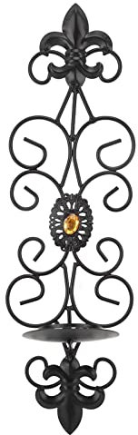 Vintage Wall Decorative Candle Holder Iron Wall Mounted Tea Light Votive Candle Holder for Living Room, Dining Room and Office