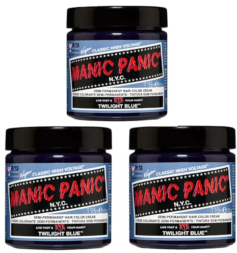 Manic Panic Dusk Blue – tierversuchsfrei, vegan und leuchtend – 3 x 118 ml