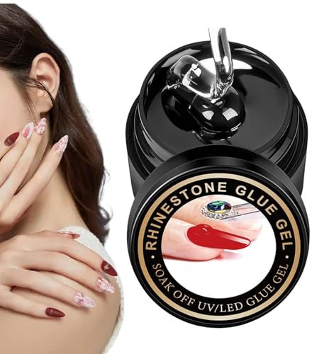 Colle à Ongles pour Charme,Colle à Ongles pour Charme | Colle à ongles en gel Colle à ongles solide pratique | Colle portative de Gel de colle de charme d'ongle colle de Gel de strass pour le Salon de