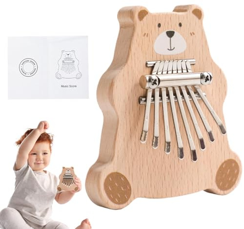 Strumenti per, Piano, Pianoforte Pollice a Mano a Forma di Orso Giocattolo Strumento Multifunzionale Attività di Imparare Musica per Vacanze di Compleanno