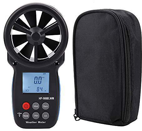 Digital Anemometer, Handheld Digital Wind Speed Meter Gauge Air FlowVelocity Tester Air Volume Measuring Anemometer for Measuring Wind Speed