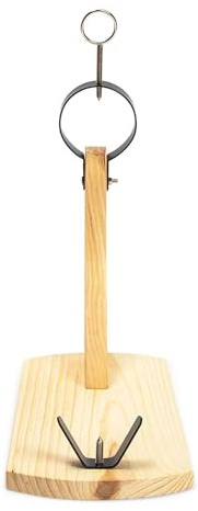 Kustimantu Supporto per prosciutto in legno, supporto per prosciutto spagnolo - Stand per intaglio - Gadget da cucina professionale a rack stabile per scultura spagnola prosciutto italiano