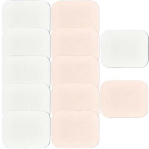 CREATCABIN 12 Esponja de Maquillaje Cuadrada Esponja Cosmética Almohadilla de Espuma Cuadrada Esponja de Maquillaje Esponja Facial Compacta para Mujeres Todo Tipo de Piel Uso Húmedo Y Seco 55 * 45mm