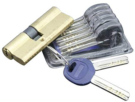 Schliebzylinder 30/30,Halbzylinder 75mm Sicherheitstürschloss-Zylinder-Kupfer-Lock-Kern AB TEY LOCK CORE DOUBLE OPEN LOCK CORES(75 eccentric)