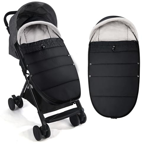 Fußsack Kinderwagen Winter, Warmer Wintersack für Baby & Buggy, Kinderwagen Fußsack Winter, Wintersack Kinderwagen, Verdickung Fußsack Buggy, Passend für alle Kinderwagen