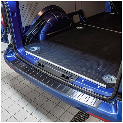 tuning-art L266 Edelstahl Ladekantenschutz Anthrazit passend für VW T6 T6.1 Multivan Cali 2015-07/2024