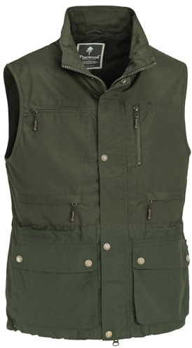 Pinewood Herren Tiveden Weste - Outdoor Weste Herren mit vielen praktischen Taschen, Mückenschutz, UV-Schutz und verstellbarer Passform für extra Komfort - langlebig und robust