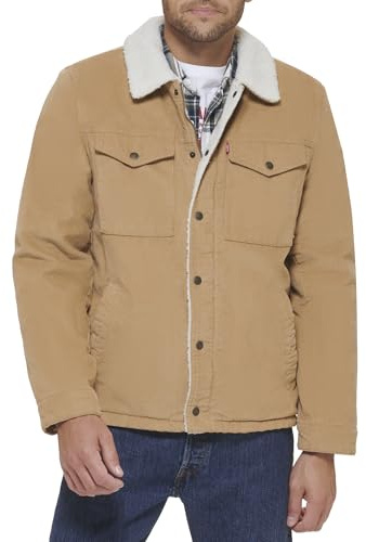 Levi's Corduroy Sherpa Lined Trucker Jacket (Standard And Big & Tall) Veste en jean Homme (lot de 1)