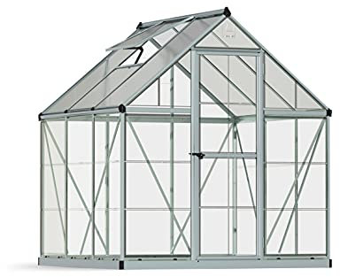 Canopia by Palram Clear as Glass Greenhouse Hybrid (6x6, Silver)