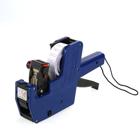 KSTE Preisauszeichner, MX-5500 Preis Gun Labeler Kit, Print 8 Stellen Preisschild Aufkleber Marker Einzelhandel Werkzeug mit Einer Etikettenrolle und Ersatztintensatz