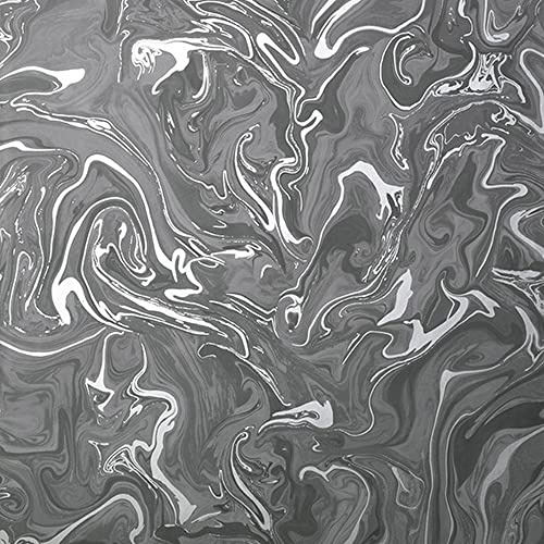Fine Decor Distinctive Marble Charcoal Grey