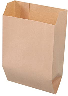 100 Stück Mini Kraftpapiertüten, Kraft Umschlag Klein Kraftpapiertüten Mini Papiertüten Flachbeutel Geschenktüten Papier für Schmuck Samentüten Candy Tüten Butterbrottüten-braun-18x8x28cm