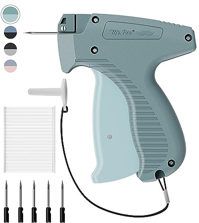 Mr. Pen - Pistola per etichettatura, 5 aghi e 1008 pezzi barbe di fissaggio, verde ombre, pistola per cartellini prezzi, pistola etichettatrice per abbigliamento, pistole per etichette etichette,