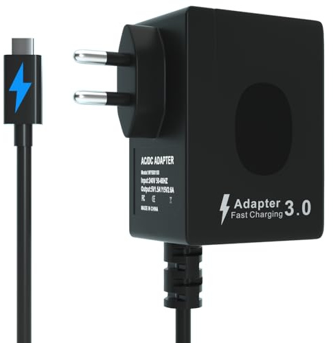 Caricabatteria per Nintendo Switch/Switch OLED/Switch Lite, 15V 2.6A Adattatore AC di Ricarica Veloce di Supporto TV Modalità