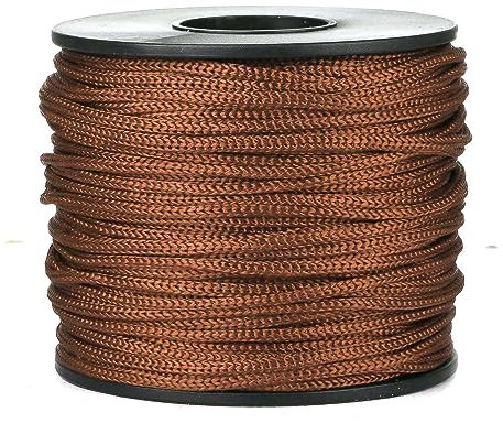 BEL AVENIR Nylon Satin Cord, 2mm 50 Yards Braided Lift Shade Cord for Necklace Bracelet String Cord, Blind Shade, Trim and Shoelaces (A12222-Coffee)