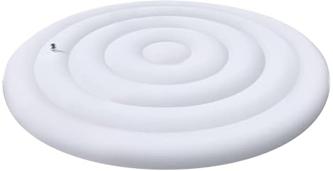 57,09 aufblasbare Spa-Whirlpool-Abdeckung, energiesparender Deckel, runde Whirlpool-Thermodecke, Spa-Pool-Isolierung, schwimmende Luftpolsterfolienabdeckungen, faltbare schützende Regenüberlau Run