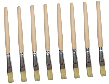 PRETYZOOM 12 Stück Backpinsel mit Holzgriff Ölmalpinsel und Borstenbürste Tragbar und Fettfrei nach Reinigung für Grillabende und Fleischzubereitung