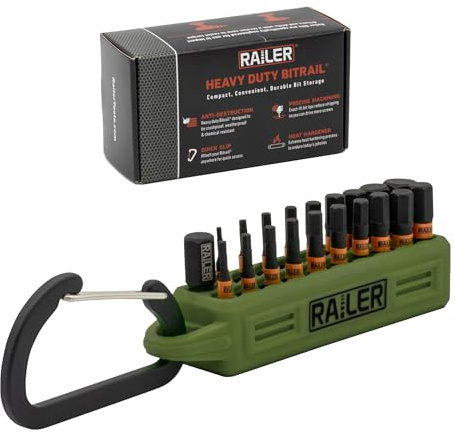 20pc Allen Wrench Hex Screwdriver Bit Set 1 Inch S2 Steel Impact Bits Holder