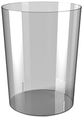 MagiDeal Mülleimer, Müllcontainer, Transparenter Moderner Mülleimer, Papierkorb für Büro Badezimmer Küche Schlafzimmer Zuhause, grau M