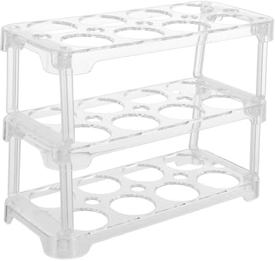 Plastique Boîte de Rangement Empilable pour Œufs pour Réfrigérateur | Range Oeufs, Porte-œufs, Boîte à Œufs pour Réfrigérateur, Usage Armoire Couleur