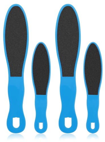 WLLHYF 4 pezzi di lima per pedicure double face, per la cura dei piedi, per piedi asciutti e screpolati (blu)