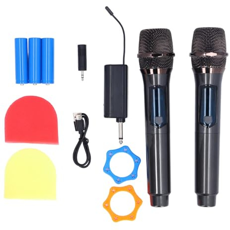 Walfront Microphone sans Fil avec écran LED, Ensemble de Micros à Bobine Mobile pour Les Performances de Réunion karaoké