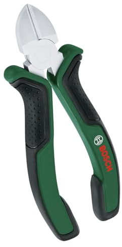 Bosch Diagonal-Seitenschneider 160 mm (präzise und standfeste induktionsgehärtete Schneiden; vernickelte Oberfläche für erhöhte Rostbeständigkeit; ergonomisches Design mit Softgrip)