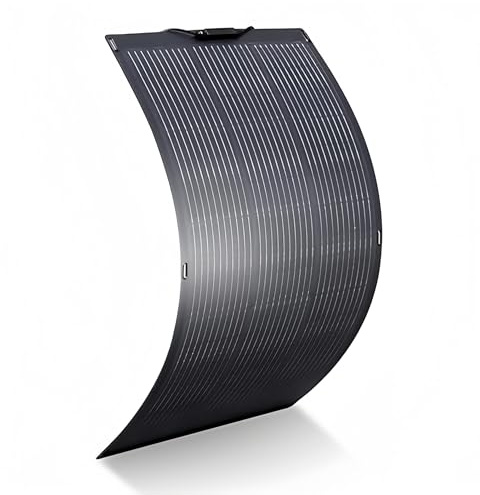 ALLPOWERS SF100 Panel Solar Flexible de 100 W Resistente al Agua IP68 | Ideal para Vehículos Recreativos, Tejados, Camping, Barcos y Superficies Irregulares
