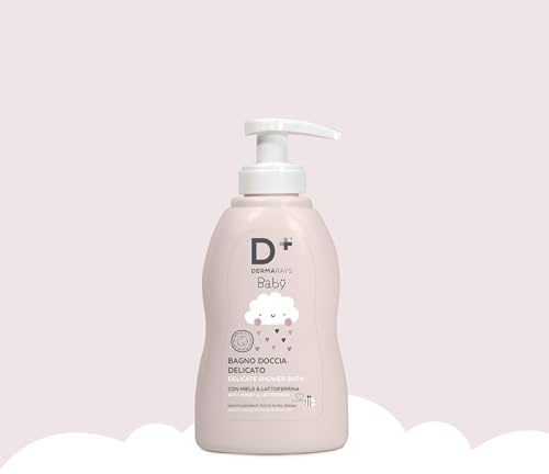 Bagno Doccia Delicato per Bambini e Neonati - Dermatologicamente Testato, con Miele e Lattoferrina, Idratante e Nutriente, Senza PEG, Parabeni e Siliconi - Ideale per Pelle Sensibile, 200ml (1 pz)