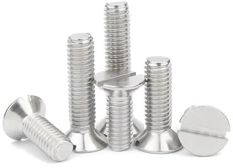 5–50 Stück 304 Edelstahl metrisches Gewinde Schlitz Flachsenkkopfschraube GB68 M1,6 M2 M2,5 M3 M4 M5 M6 M8(14mm,M2.5 (50pcs))