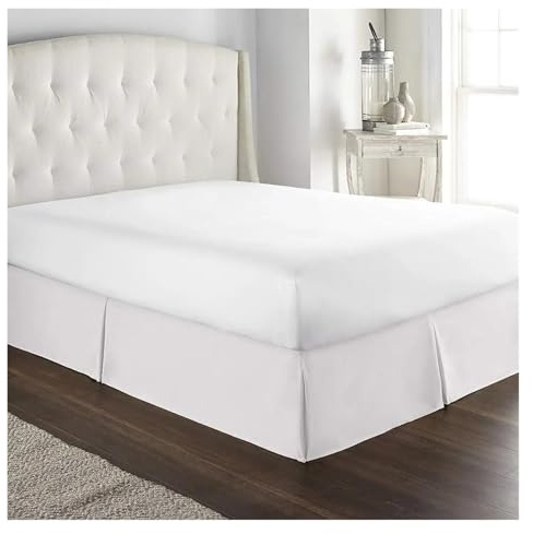 GMVZGQW Mantovana giroletto su misura, comoda, morbida plissettata, in tessuto resistente alle pieghe e allo sbiadimento, altezza 38 cm (bianco, 80 x 190 x 35 cm)