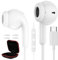Auriculares USB C para Xiaomi 15 Ultra 14T Pro 13T 12 Lite Pad 7 Auriculares Type C con Cable In-Ear Auriculares con Micrófono Hi-Fi Estéreo para iPhone 16 Pro Max 16e 15 Plus iPad para Galaxy S25 S24