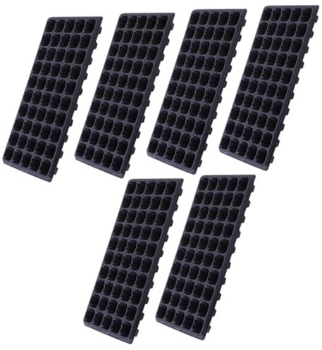 Abaodam 6pièces Lot de Plateaux De Semis pour Germination des Pousses Compacts Et Discrets Adaptés Intérieur Jardin