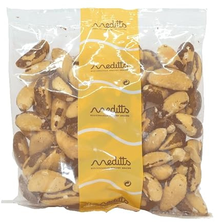 Meditts - Noci del Brasile, 400 g | Fonte Naturale di Selenio | Snack 100% Naturale, Senza Sale e Senza Glutine.