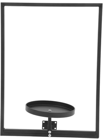 TOYANDONA Soporte para Plantas De Pared Metalico Resistente Estante Flotante para Colgar Maceteros para Sala De Estar Baño y Ventana Estilo Rústico Decorativo