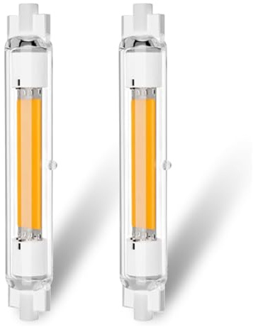 Hsientpe R7S LED 118mm Dimmbar Lampen, 30W R7S 118mm Glühbirne Ersatz für 300W Halogenstäbe, Naturweiß 4000K 3000LM LED-Röhre für Deckenfluter, Leselampen, 360°Abstrahlwinkel, 230V, 2er Pack