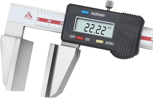 Digital Caliper For Wire Rope, 0-150mm / 0-6 Metric Inch Conversion Depth Gauge Measuring Tools, Stainless Steel Vernier Caliper With Extra-large Lcd Display Screen, Widened Measur, 0‐300mm