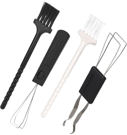LOORGVEL Brosse Anti-poussière pour Clavier Mécanique Et Outil De Nettoyage D’Ordinateur Réutilisable, Kit Compact Deux-en-Clavier De Bureau, Professionnels Et Gamers, Noir Et Blanc