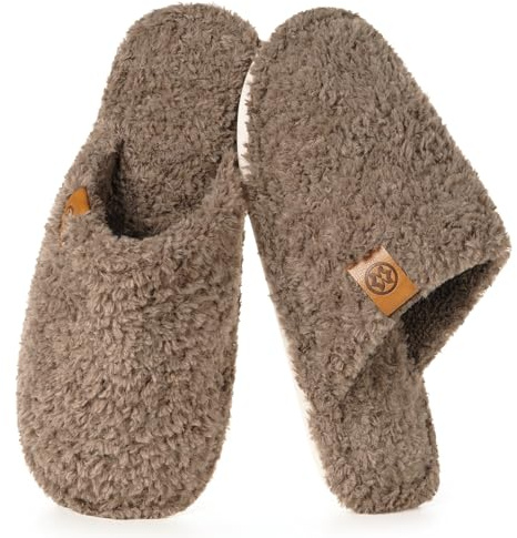 Dokela Pantofole Donna Uomo in Memory Foam Ciabatte Casa Invernali Calde | Pelliccia sintetica, Antiscivolo, Leggero, Comodo, Chiuso