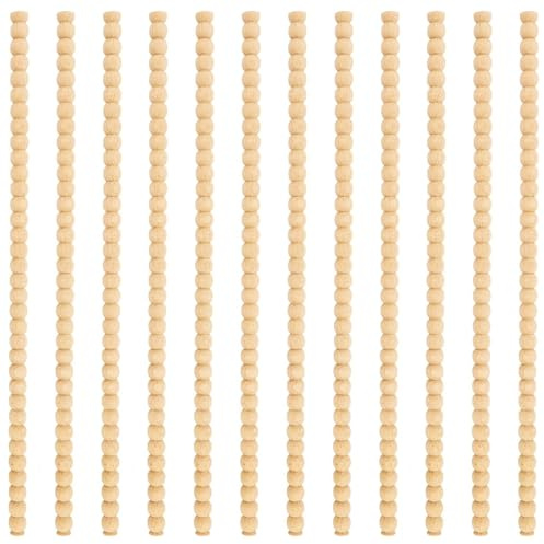 BHSTTNIXP Lot de 12 baguettes en bois massif pour décoration de maison, mur, armoire, meuble, étagère, fenêtre, porte