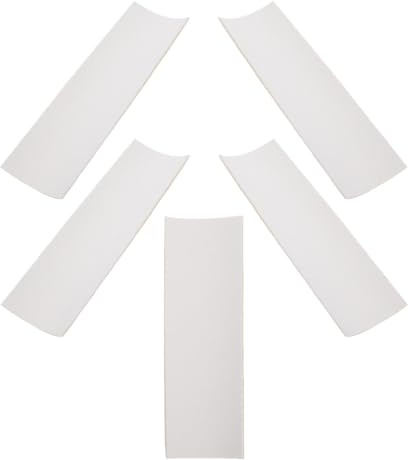 YARNOW Cinta Antideslizante para Monopatín de Dedos 5 Piezas Espuma de Alta Rebote Tamaño 38X110 MM Color Papel Amarillo Accesorios para Fingerboard Cinta de Agarre para