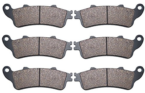 AHL Motorcycle Front & Rear Brake Pads Disc for Honda ST1300/ST1300 Pan European (ABS & Non ABS Model) 2002-2007 (semi-metallic)