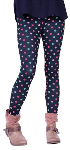cosey - Tryckta färgglada leggings (en storlek) olika leggings mönster, färgglada prickar, en storlek, Färgglada prickar, En Storlek