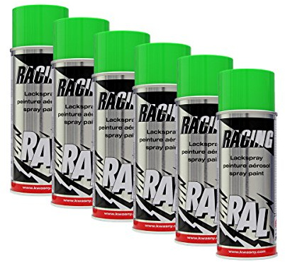 Kwasny RAL 6018 Gelbgrün Lackspray 400Ml Spraydose Autolack Auto Sprühlack 288 140 6X