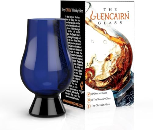 Blaues Glencairn Whisky Glas In Geschenkbox